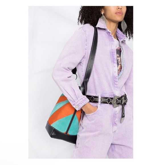 New! Rare IRO Nouka Zip Up Denim Jumpsuit - Picture 7 of 13